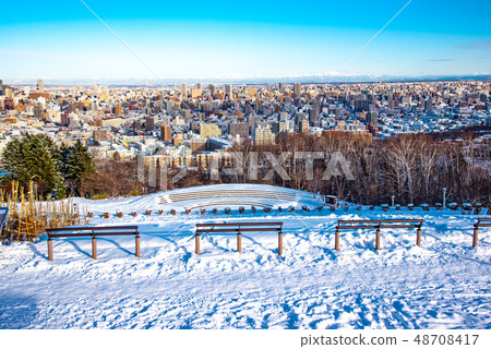 Sapporo Asahiyama Memorial Park Winter Landscape Snowscape 48708417