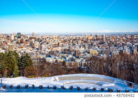 Sapporo Asahiyama Memorial Park Winter Landscape Snowscape Sapporo Asahiyama Memorial Park Winter Landscape Snowscape 48708482