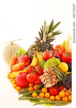 Fresh vegetables and fruits Fresh vegetables and fruits 48710447