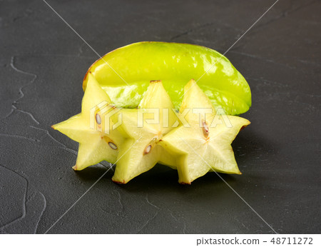 Carambola fruit with slice 48711272