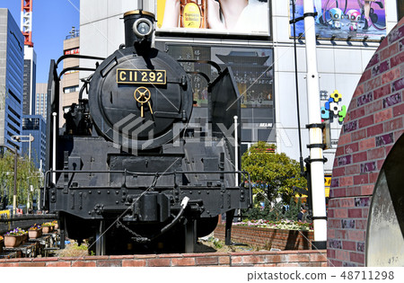 View of Tokyo cityscape in Japan Shimabashi station front view etc. 48711298