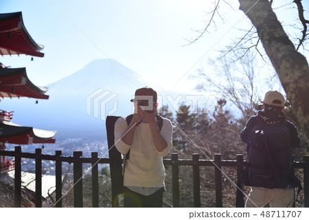 [Mt. Fuji] People Shizuoka Mt. Fuji photo session Niikurayama Sengen Park 48711707
