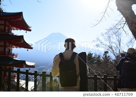 [Mt. Fuji] People Shizuoka Mt. Fuji photo session Niikurayama Sengen Park 48711709