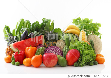 Fresh vegetables and fruits Fresh vegetables and fruits 48711887