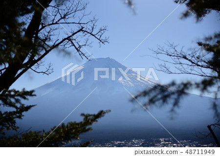 [富士山] 1月一日視圖靜岡新村山千gen公園城市景觀 48711949