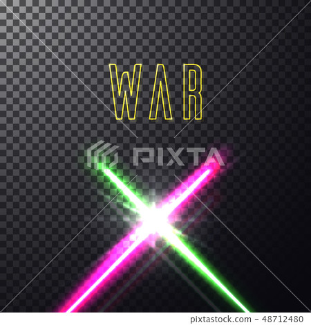 Crossed light swords Crossed light swords 48712480