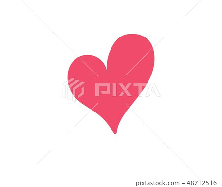 Love heart logo and template 48712516