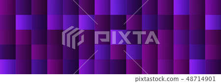 Violet and Blue Squares Geometric BG for Banner 48714901
