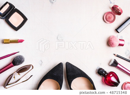 Feminine cosmetic background 48715348