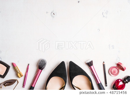 Feminine cosmetic background 48715456
