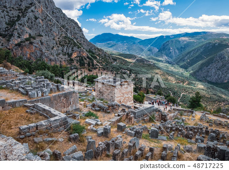 Temple of Apollo in Delphi, Central Greece Temple of Apollo in Delphi, Central Greece 48717225
