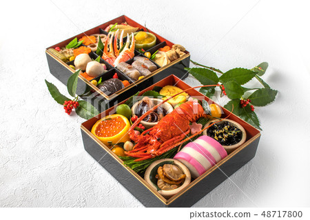 代表性的日本料理日本料理套餐(osechi) 代表性的日本料理日本料理套餐(osechi) 48717800