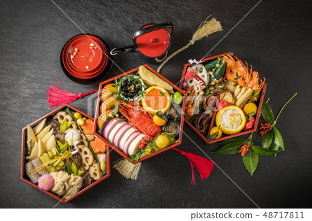 代表性的日本料理日本料理套餐（osechi） 48717811