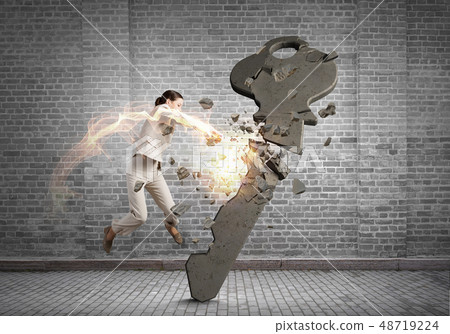 Woman break key Woman break key 48719224