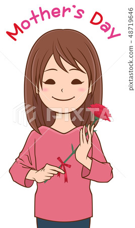 Carnation with Mother's Day Mother 48719646