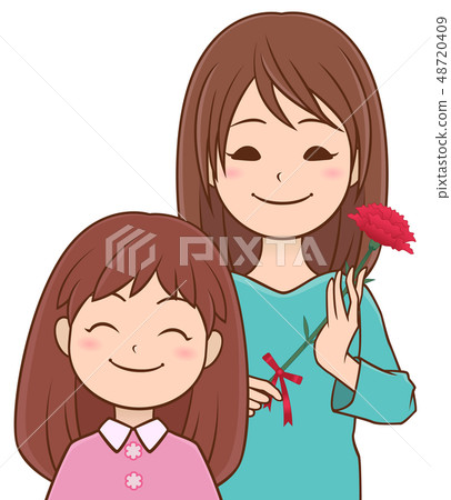 Mother and daughter Carnation Mother and daughter Carnation 48720409