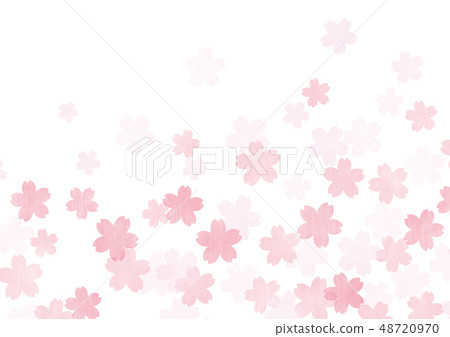 Sakura Washi Texture Spring Japanese Style Stock Illustration