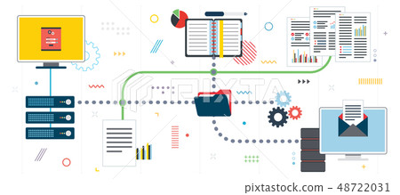 Network computers, cloud computing and data server Network computers, cloud computing and data server 48722031