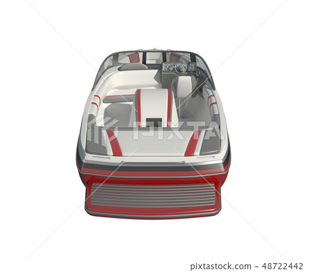 Powerboat Isolated on white background 3d illustration 48722442