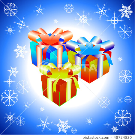 Vector illustration of Set of colorful gift boxes - Stock Illustration ...