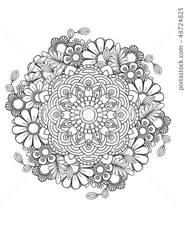 Floral Mandala Pattern Floral Mandala Pattern 48724825