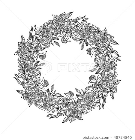 Floral Mandala Pattern 48724840