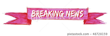 breaking news ribbon breaking news ribbon 48728159