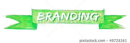 branding ribbon branding ribbon 48728161