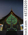 Stars are above the Thai temples, Phu Phrao Temple 48728209