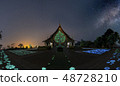 The Milky Way is above the Thai temples 48728210