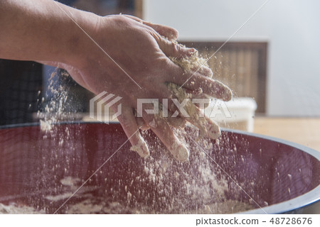 手工製作的蕎麥麵 48728676