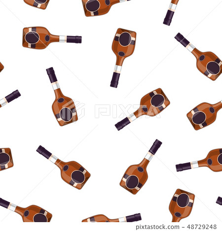 Cognac alcohol bottle. Cognac alcohol bottle. 48729248