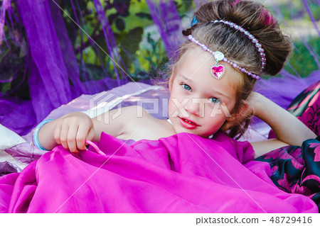 little girl in eastern dress little girl in eastern dress 48729416