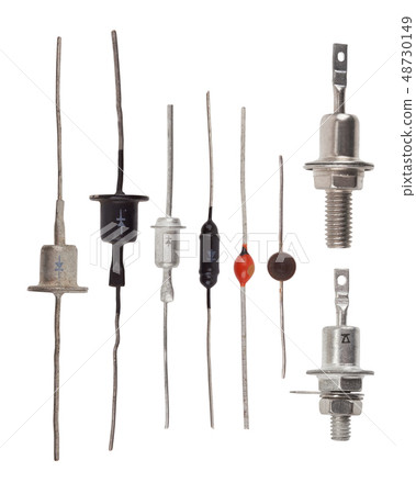 Diodes on white Diodes on white 48730149