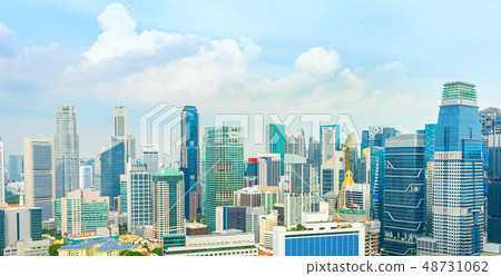 Singapore modern downtown panorama Singapore modern downtown panorama 48731062