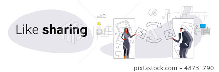 couple using mobile online application social media network like sharing concept smartphone screen couple using mobile online application social media network like sharing concept smartphone screen 48731790