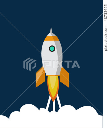 Space ship vector icon 48733625
