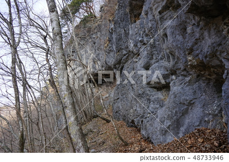 Mountain path to Iwaizuma gourd hole site 48733946