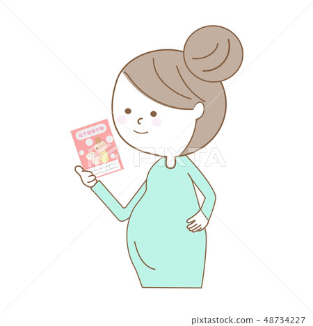 Pregnant woman and maternal child notebook 48734227