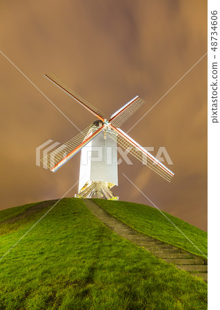 Belgium Bruges Bonne-Schele Windmill Belgium Bruges Bonne-Schele Windmill 48734606