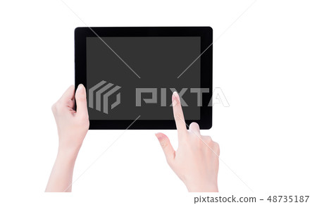 Feminine hand intelligent hand machine flat electric reed clipping mockup clipping path mockup path Feminine hand intelligent hand machine flat electric reed clipping mockup clipping path mockup path 48735187