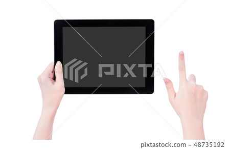 Feminine hand intelligent hand machine flat electric reed clipping mockup clipping path mockup path Feminine hand intelligent hand machine flat electric reed clipping mockup clipping path mockup path 48735192