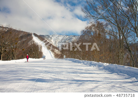 Landscape and Mountain view of Nozawa Onsen in Landscape and Mountain view of Nozawa Onsen in 48735718