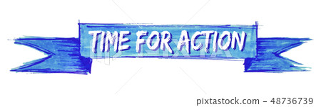 time for action ribbon 48736739