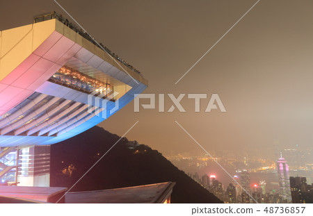 Hong Kong's Victoria Peak Observation Deck and Night View Hong Kong's Victoria Peak Observation Deck and Night View 48736857