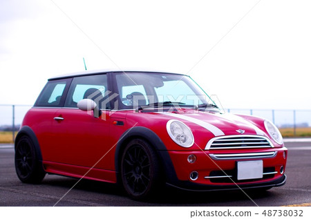 mini cooper, red, side 48738032