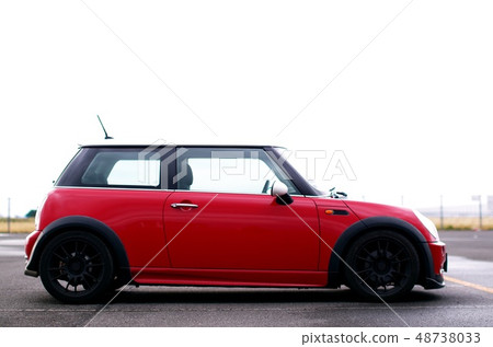 mini cooper, red, side 48738033