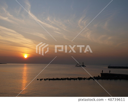 Sunset over Sagami Bay Sunset over Sagami Bay 48739611