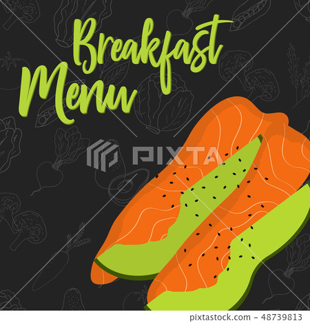 Menu concept for restaurant and cafe. Vector Menu concept for restaurant and cafe. Vector 48739813