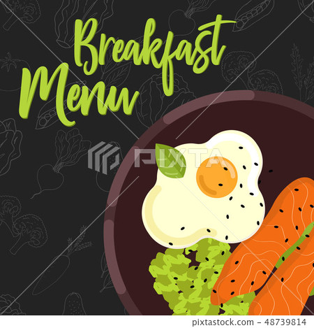 Menu concept for restaurant and cafe. Vector Menu concept for restaurant and cafe. Vector 48739814